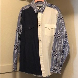 Panhandle slim size XL 17 1/2 button down shirt